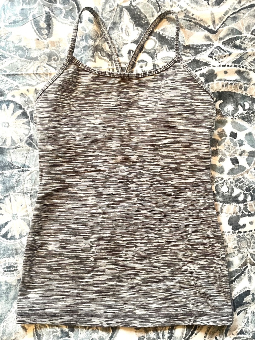 Lululemon Power Y tank, grey, size 4